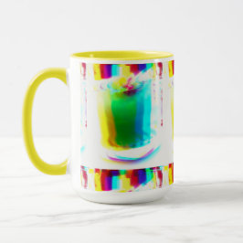 Taza Resumen de Popart Beber de arcoiris primario Mug