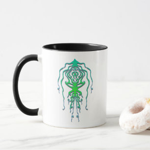 Taza Resumen del diseño del tatuaje del calamar tribal 