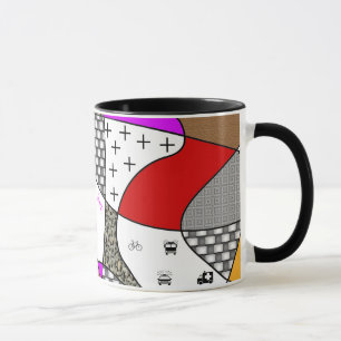 Taza Resumen Diseño de arte Combo Mug