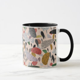 Taza Resumen Modelo artístico moderno estilo Terrazzo