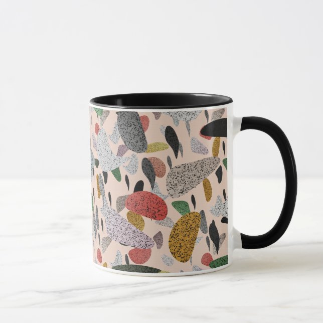 Taza Resumen Modelo artístico moderno estilo Terrazzo (Derecha)