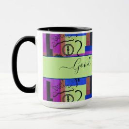 Taza Resumen negro para papá Bright Ringer 15oz