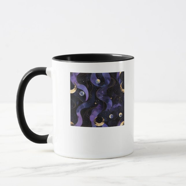 Taza Resumen Patrón de Whimsigoth Clásico (Izquierda)