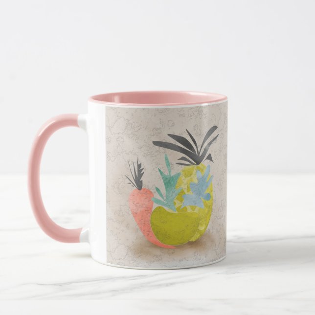 Taza Resumen personalizado zanahoria piña fruta comida (Izquierda)
