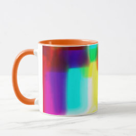 Taza Resumen Popart primario Rainbow Classic Mug, 11 oz