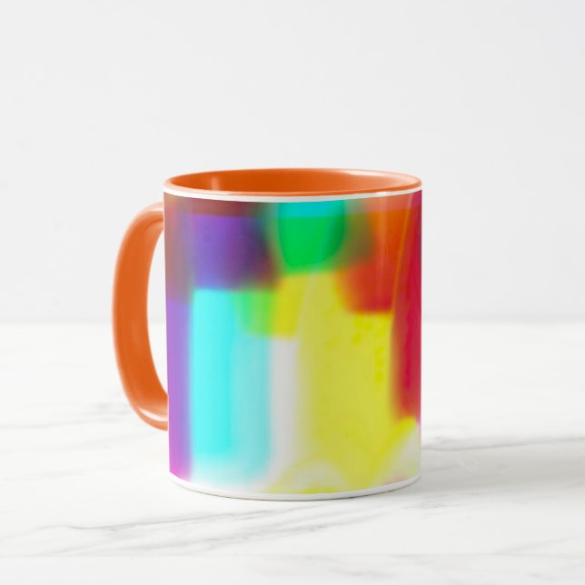 Taza Resumen Popart primario Rainbow Classic Mug, 11 oz (Anverso izquierdo)