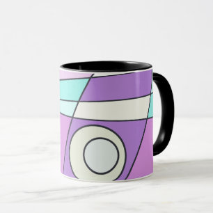 Taza Resumen Surfing Pastel Turquoise Lilac