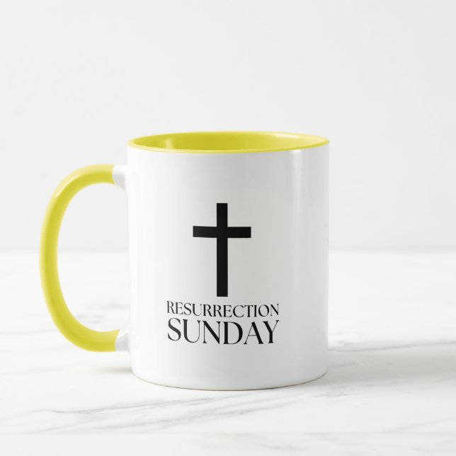Taza Resurrección Domingo Cruza Pascua Cristiana (Izquierda)