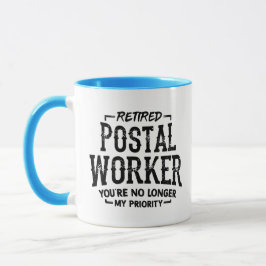 Taza Retirada de Trabajador Postal Retirado Mailman Fun