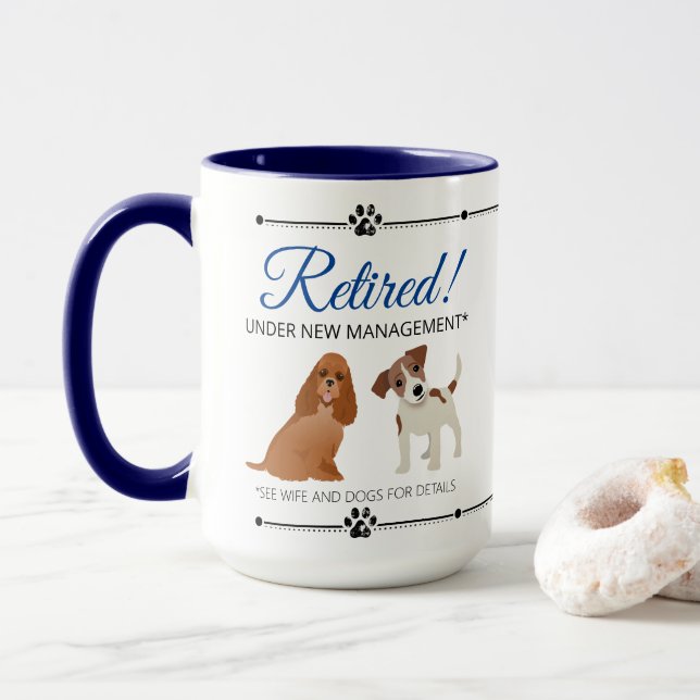 Taza Retirada Ver Esposa y Perros Mug (Con donut)