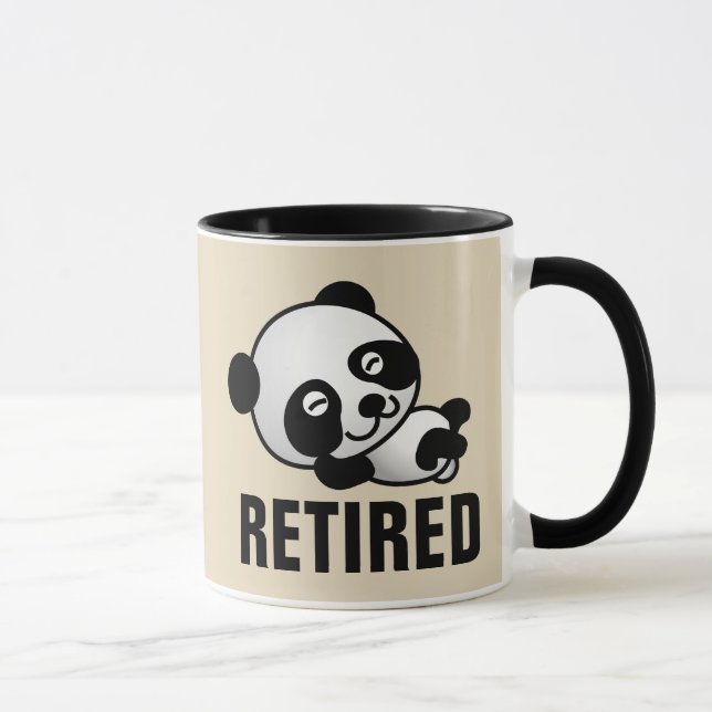 Taza RETIRADO BOMBAS DE CAFÉ DE OSO PANDA lindo (Derecha)