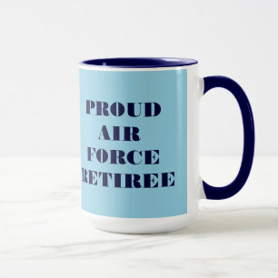 Taza Retire de la Fuerza Aérea Mug Proud