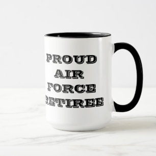 Taza Retire de la Fuerza Aérea Mug Proud