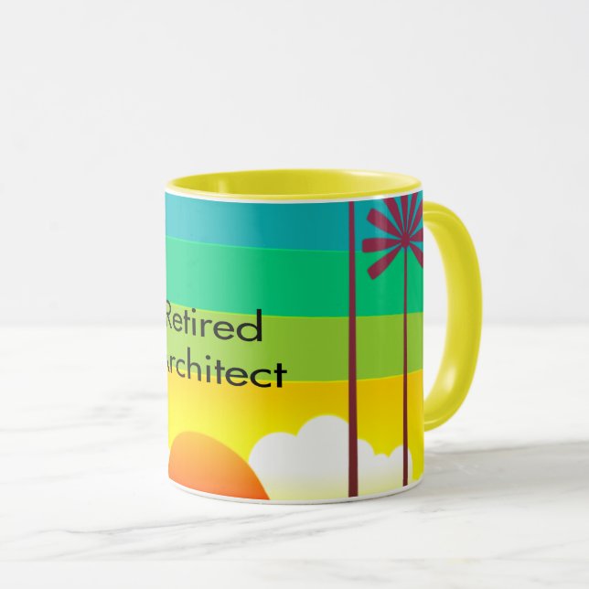Taza Retired Architect (Anverso derecho)