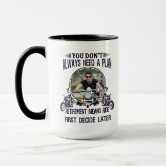 Taza Retirement Biker Dad Custom Picture