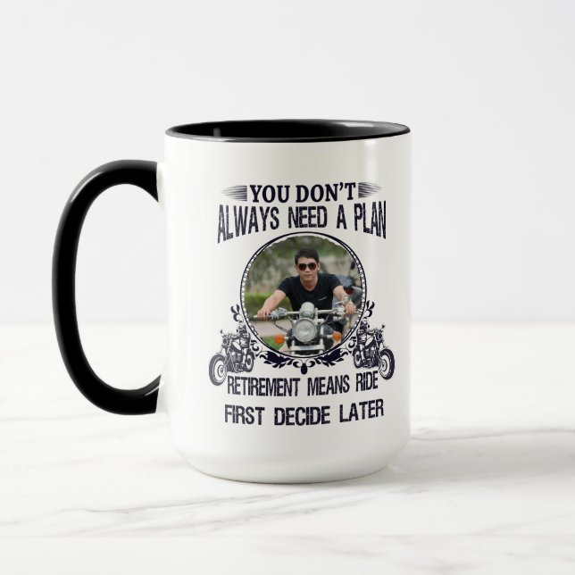 Taza Retirement Biker Dad Custom Picture (Izquierda)
