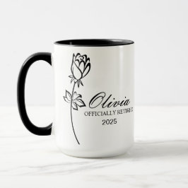 Taza Retirement Mug, Personalized Happy Retirement Cup,