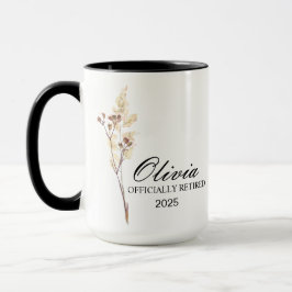 Taza Retirement Mug, Personalized Happy Retirement Cup,