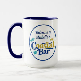 Taza Retiro Azure de Barra Costera Personalizada Elegan