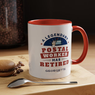 Taza Retiro de la mordaza de los trabajadores postales