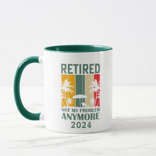 Taza retiro gracioso y personalizado oficialmente retir (Izquierda)