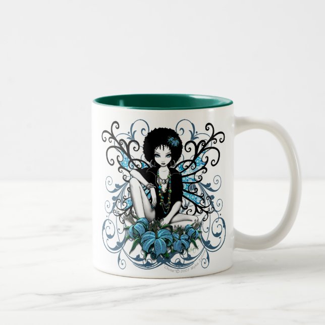 Taza retra de la fantasía de China Lilly (Derecha)