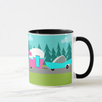 Taza retra del campista/del remolque y del coche