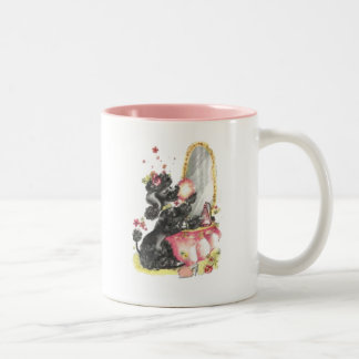 Taza retra del caniche