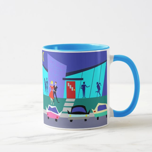 Taza retra del fiesta de casa abierta (Derecha)