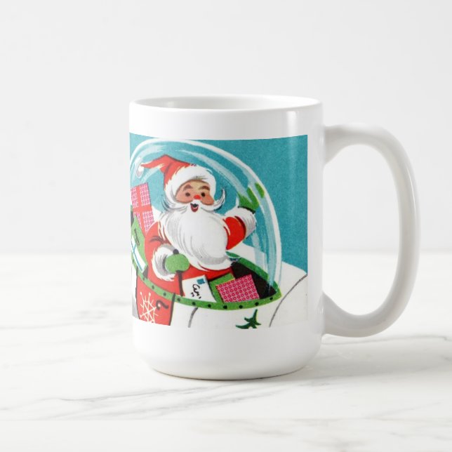 Taza retra del navidad de Santa de la nave (Derecha)