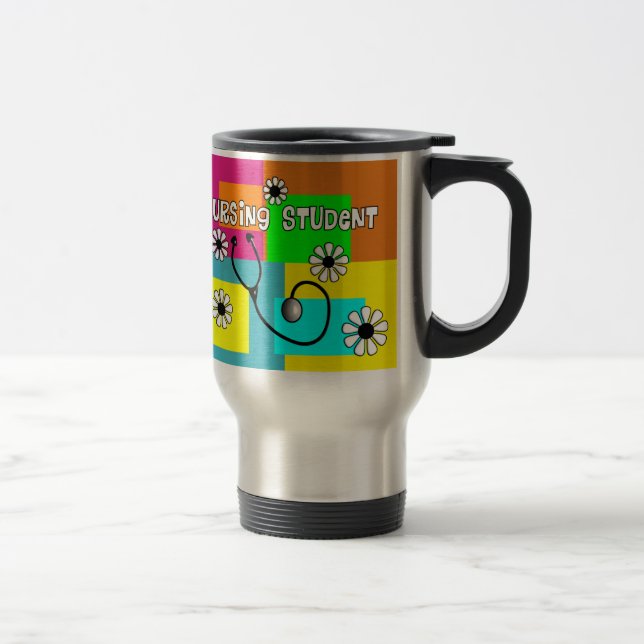 Taza retra del viaje de las flores del estudiante (Derecha)