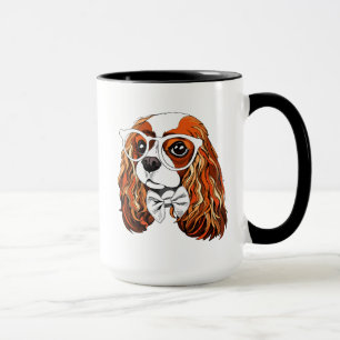 Taza Retrato arrogante del perro de aguas de rey