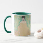 Taza Retrato de Amalie Zuckerkandl por Gustav Klimt<br><div class="desc">El retrato inconcluso de Amalie Zuckerkandl (1917) de Gustav Klimt es un retrato de arte fino de la época victoriana que presenta a una mujer sentada con los brazos doblados hacia ella y ella por el vestido de hombro que fluye hacia el suelo. Los críticos de arte predicen que este...</div>