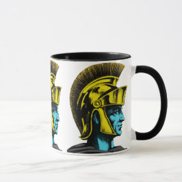 Taza Retrato de arte pop del gladiador romano