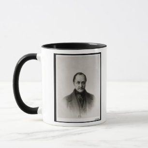 Taza Retrato de Auguste Comte, filósofo francés