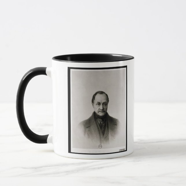 Taza Retrato de Auguste Comte, filósofo francés (Izquierda)