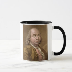 Taza Retrato de Benjamin Franklin (1706-90), del 'Le