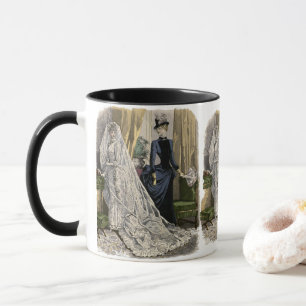 Taza Retrato de boda vintage de novia victoriana