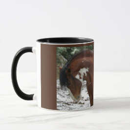 Taza Retrato de caballo con nombre