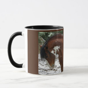 Taza Retrato de caballo con nombre