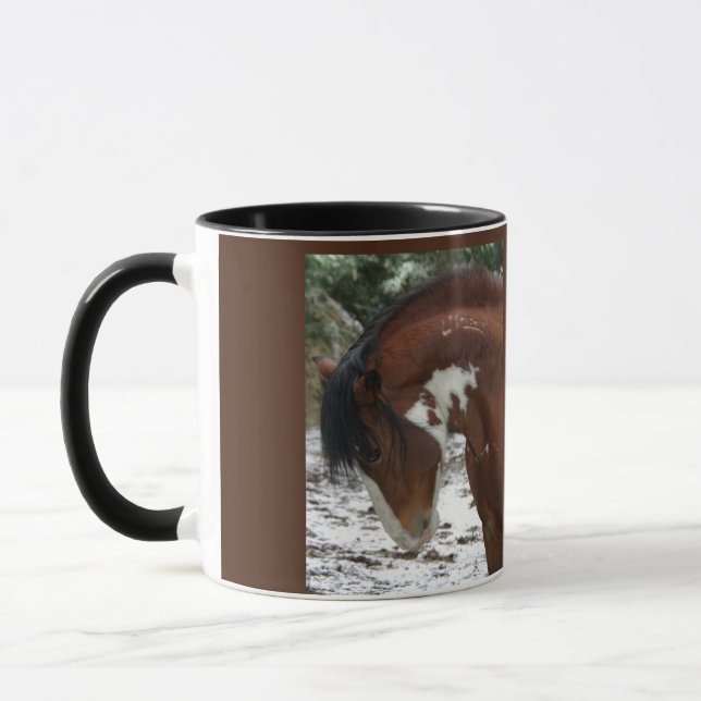 Taza Retrato de caballo con nombre (Izquierda)