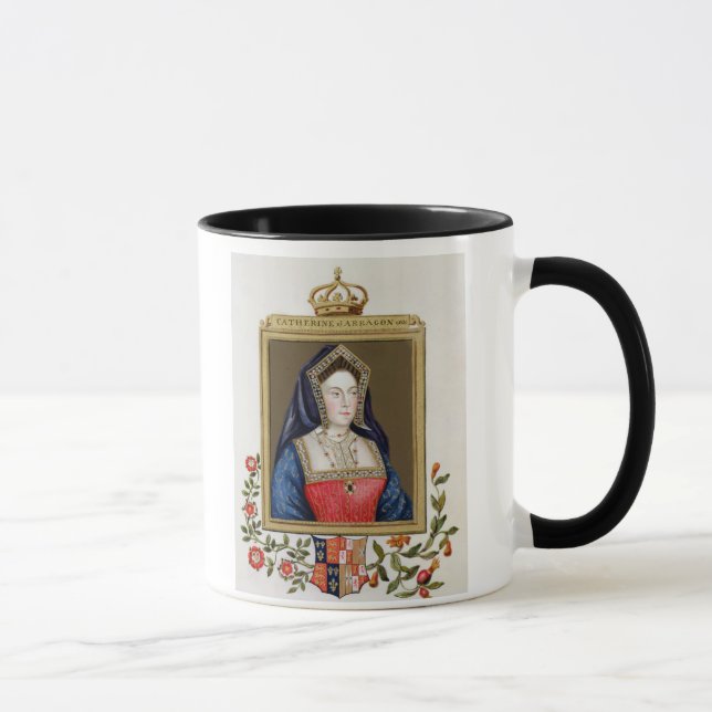Taza Retrato de Catherine de Aragón (1485-1536) 1ros Qu (Derecha)