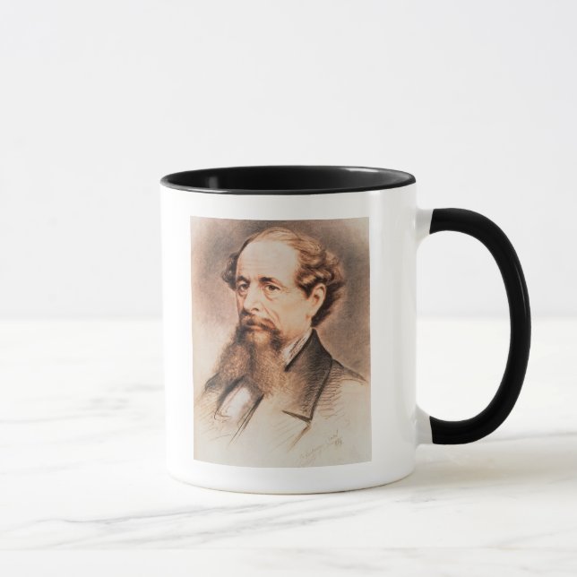 Taza Retrato de Charles Dickens, 1869 (Derecha)