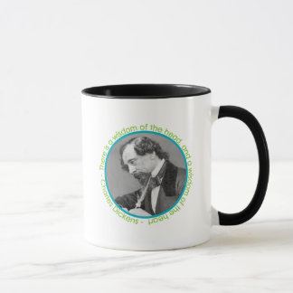 Taza Retrato de Charles Dickens con cita