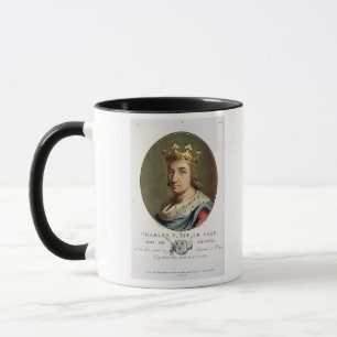 Taza Retrato de Charles V, llamado "" el rey sabio de F