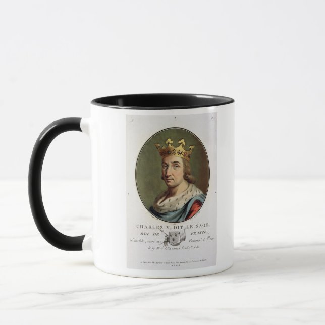 Taza Retrato de Charles V, llamado "" el rey sabio de F (Izquierda)
