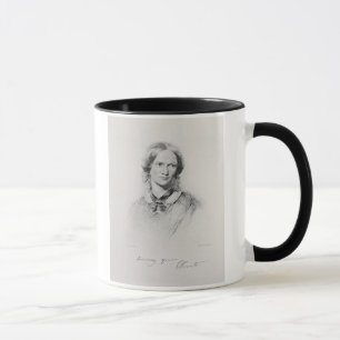 Taza Retrato de Charlotte Bronte, grabado por el