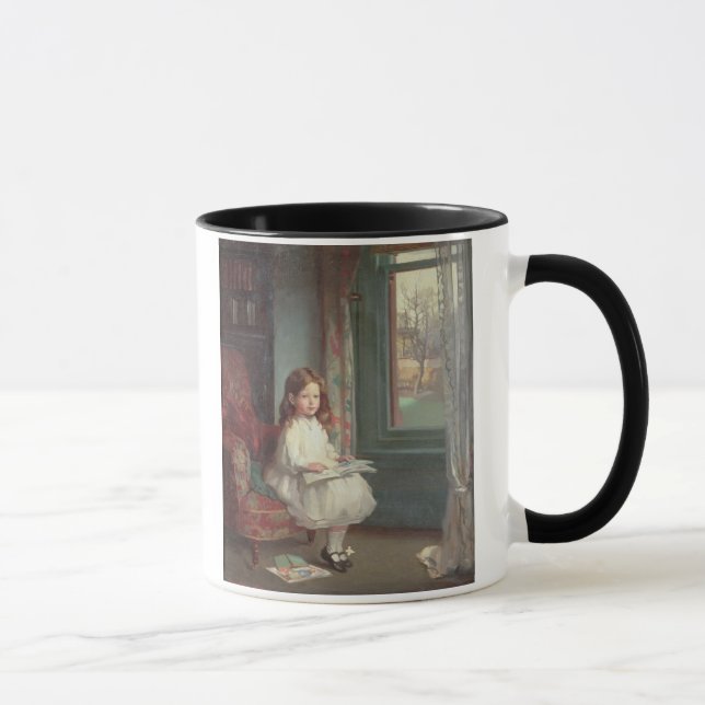 Taza Retrato de Clara Hughes, 1902 (aceite en lona) (Derecha)