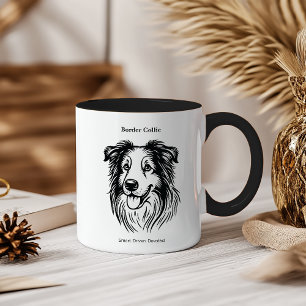 Taza Retrato de color de borde