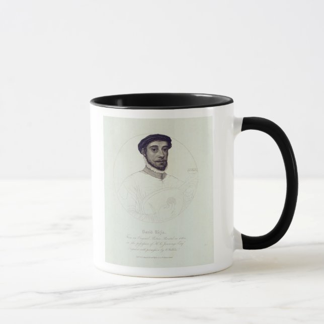 Taza Retrato de David Rizio, una original pintada (Derecha)